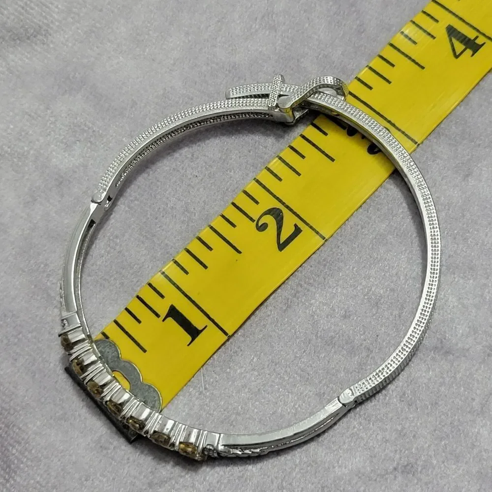 Brazilian Citrine Bangle Bracelet